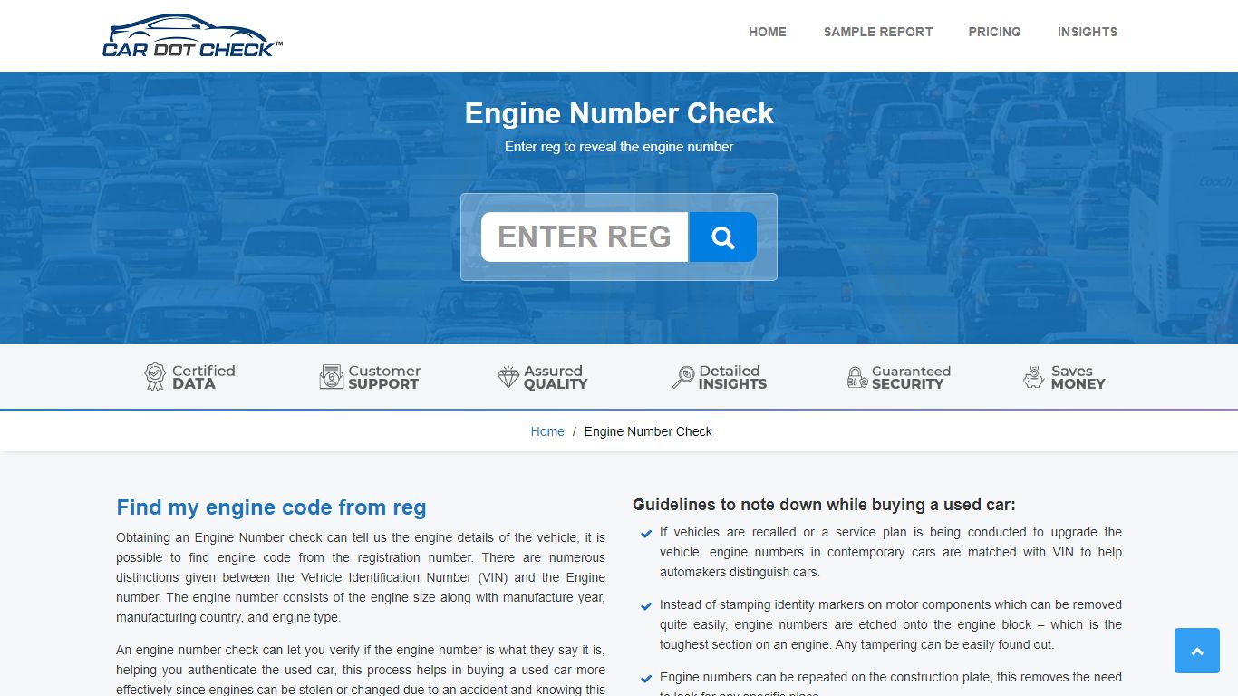 Engine Number Check - Find My Engine Code From Reg - CarDotCheck